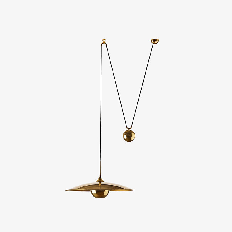 Kiren Minimalist Pendant Light, Gold-Neutral Decor