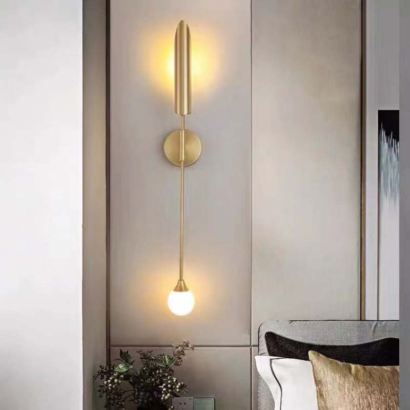 Zorva Wall Lamp Luxury Double-head Golden Scabbard-Neutral Decor