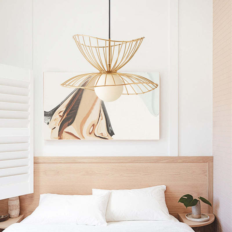Zusanit Pendant Light Modern, Metal, Gold/Black, Kitchen Island