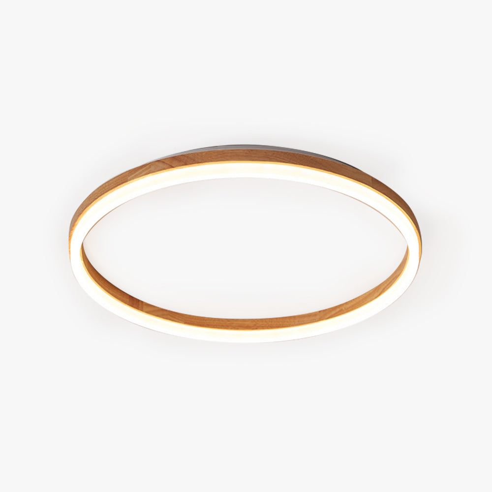 Solenor Ceiling Light Flush Mount Wood-Neutral Decor