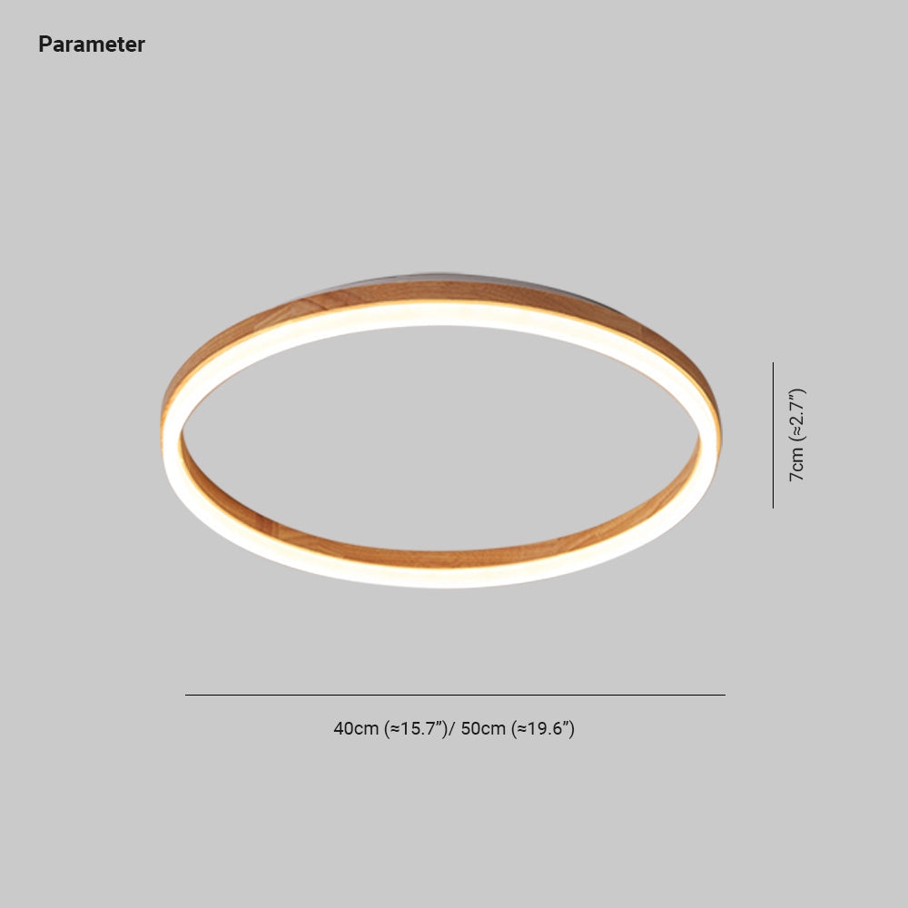 Solenor Ceiling Light Flush Mount Wood-Neutral Decor