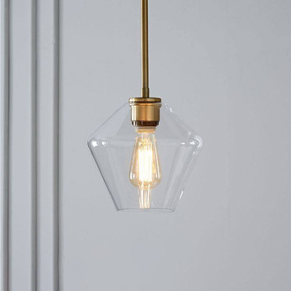 Virelo Pendant Light Glass Clear/Amber Diamond-Neutral Decor