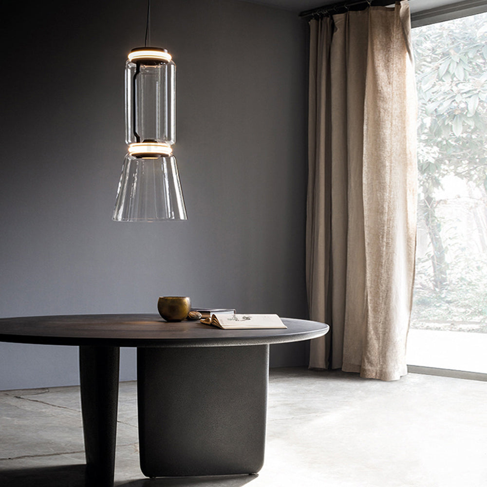 Kanedum Minimalist Combination Glass Pendant Light, Clear