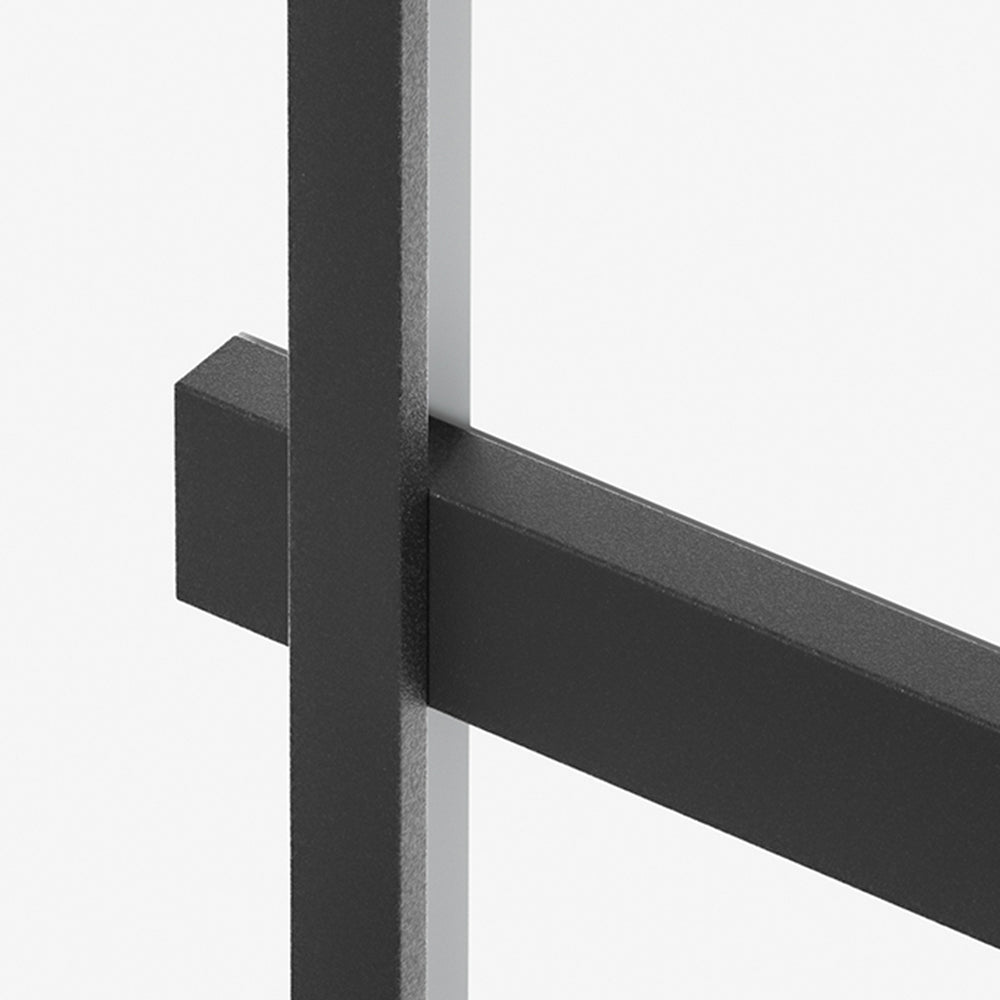 Letigot Minimalist Duo-Linear Outdoor Wall Lamp, Black
