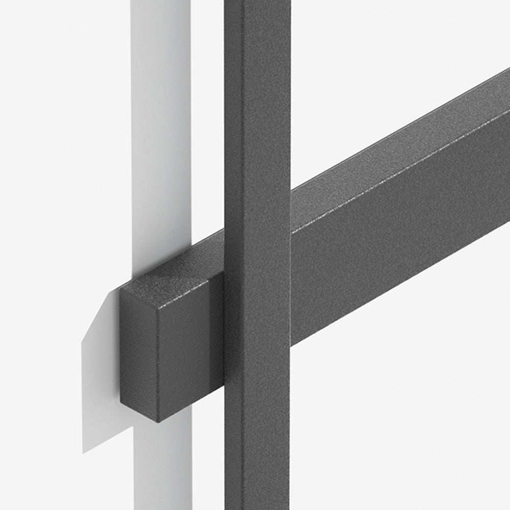 Letigot Minimalist Duo-Linear Outdoor Wall Lamp, Black