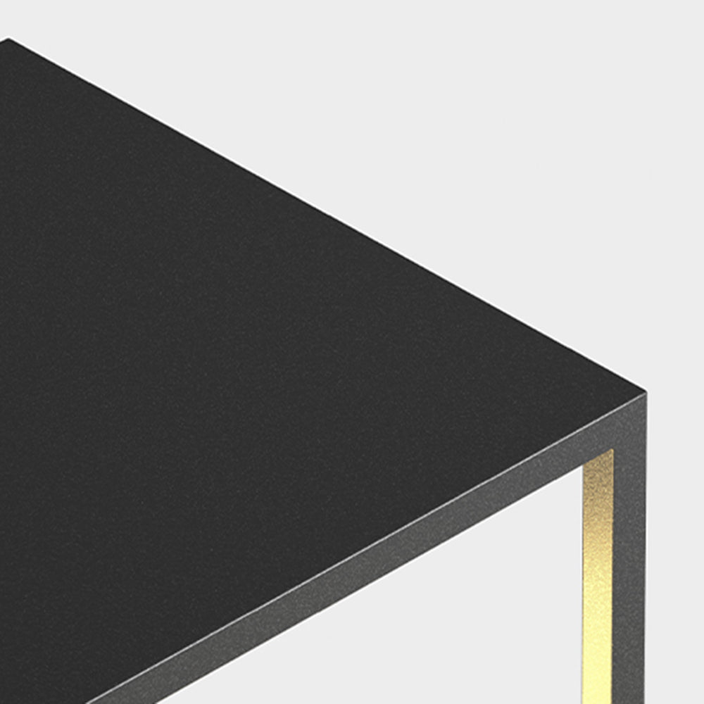 Zolumun Minimalist Rectangular Metal Solar Outdoor Ground Lamp