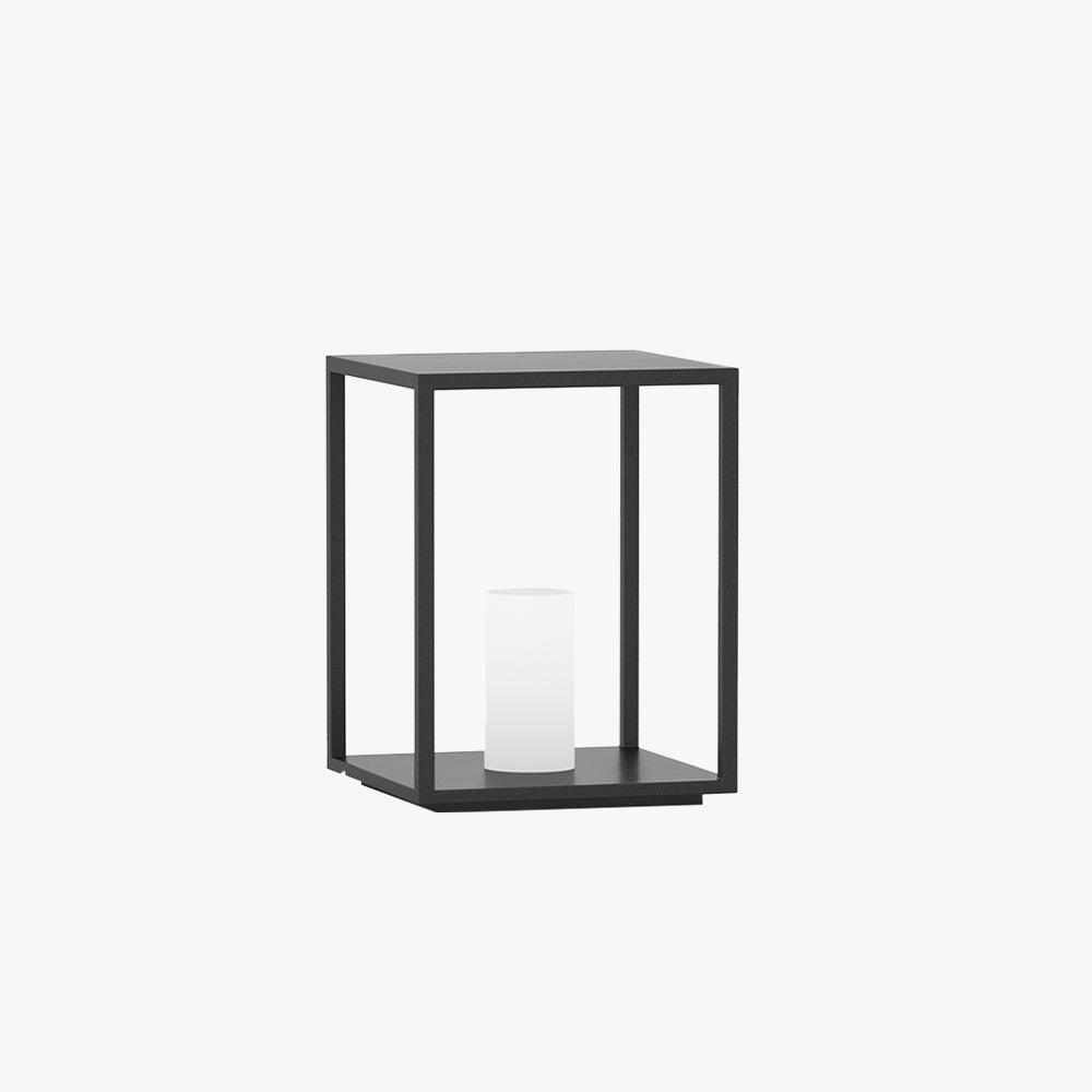 Zolumun Minimalist Rectangular Metal Solar Outdoor Ground Lamp