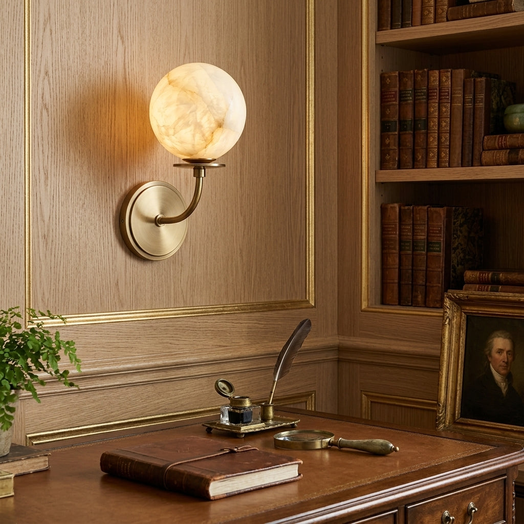 Dovenhurst Alabaster Wall Sconce