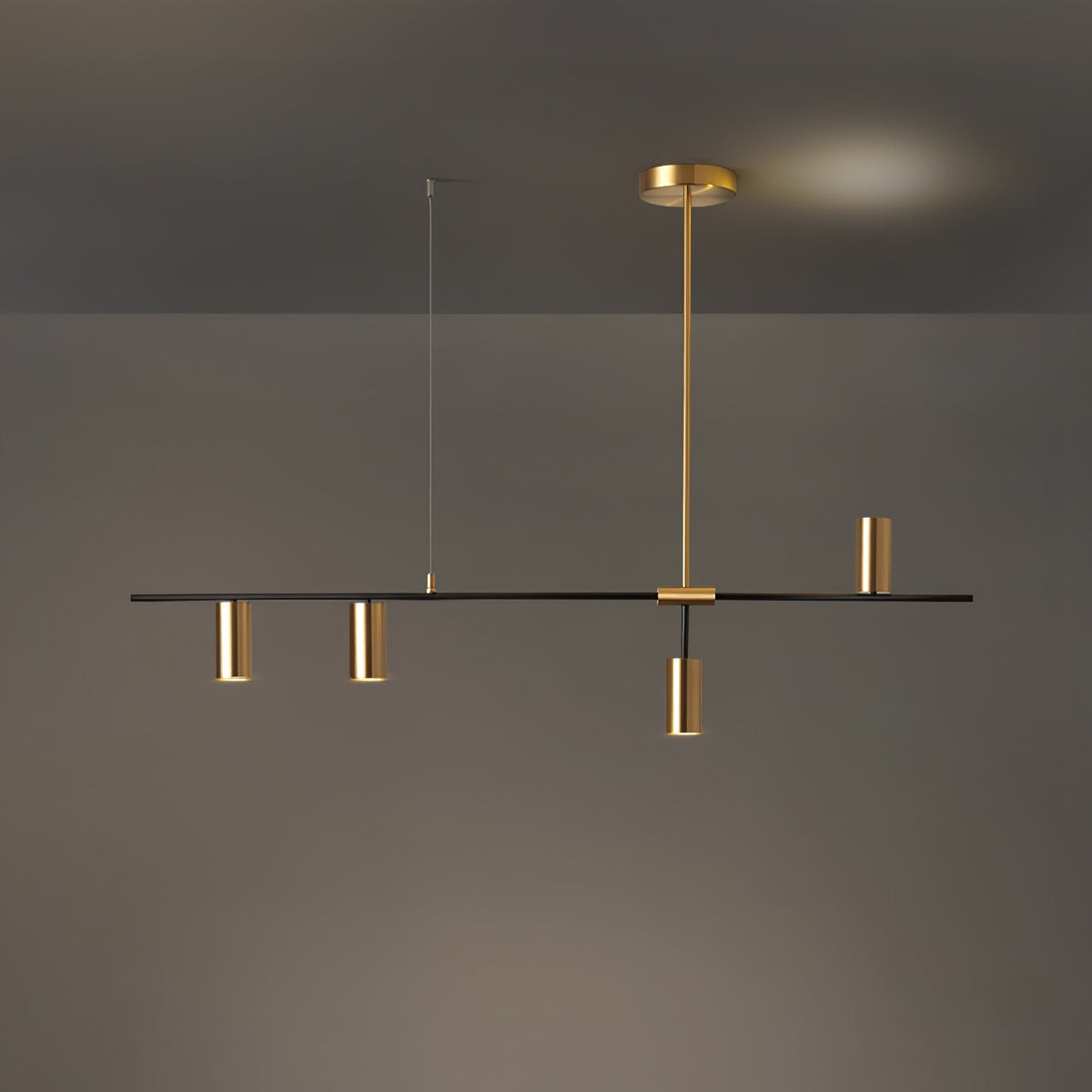 Oriarella Chandelier Brass Linear Cassandra Elegant