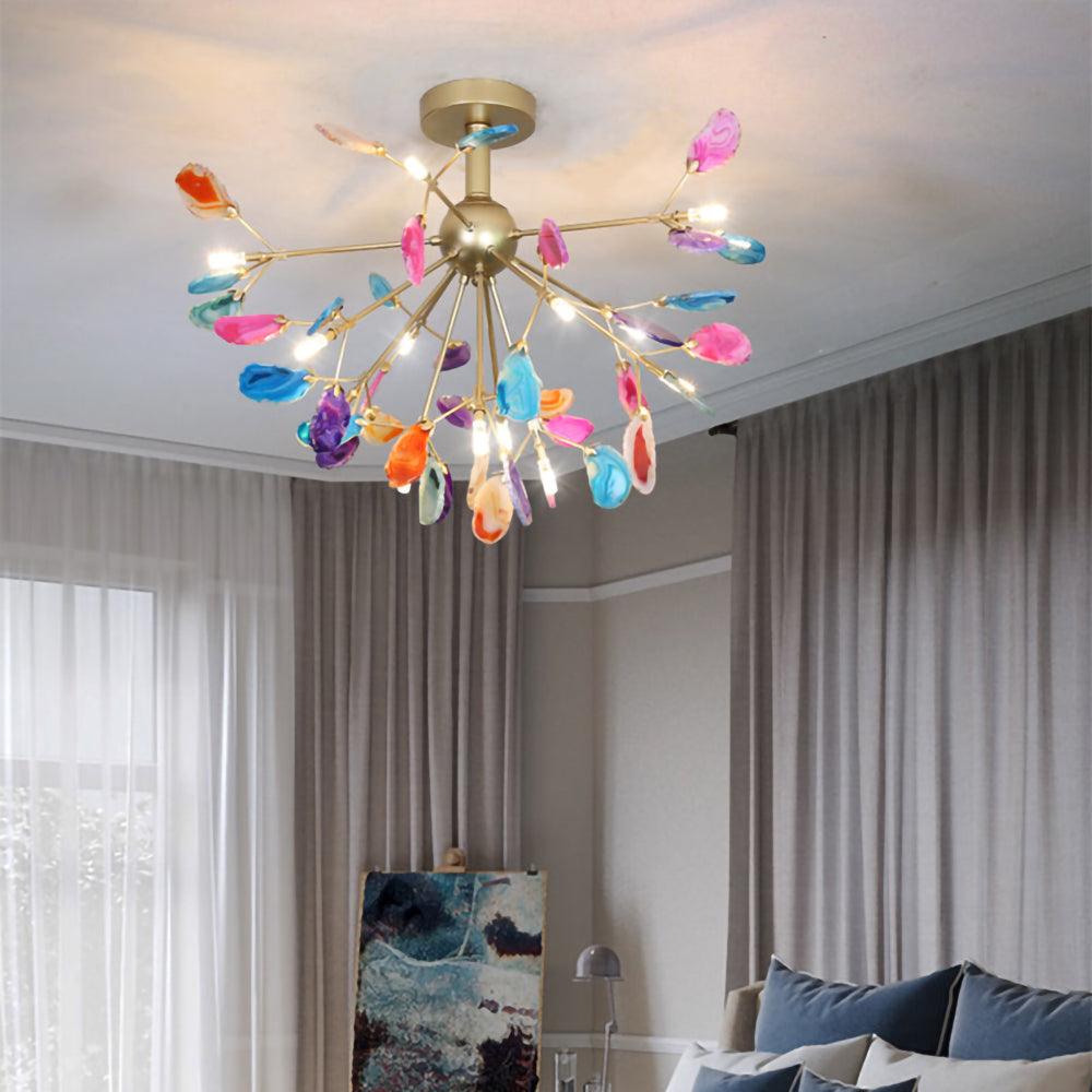 Romimul Chandelier Colorful Branching