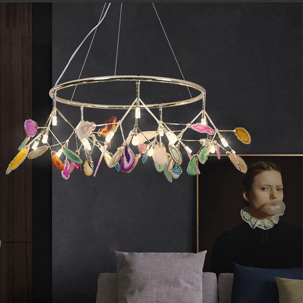 Romimul Chandelier Colorful Branching