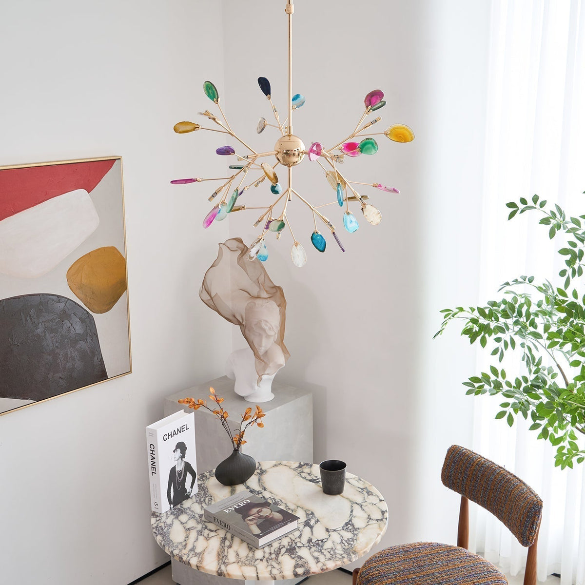 Romimul Chandelier Colorful Branching