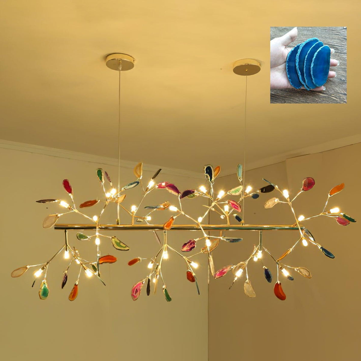Romimul Chandelier Colorful Branching