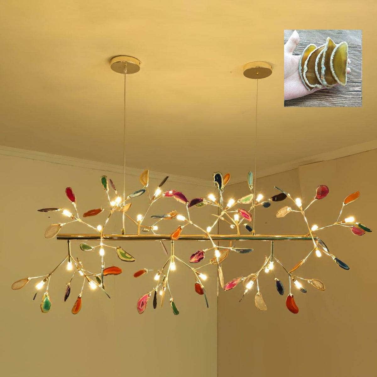 Romimul Chandelier Colorful Branching
