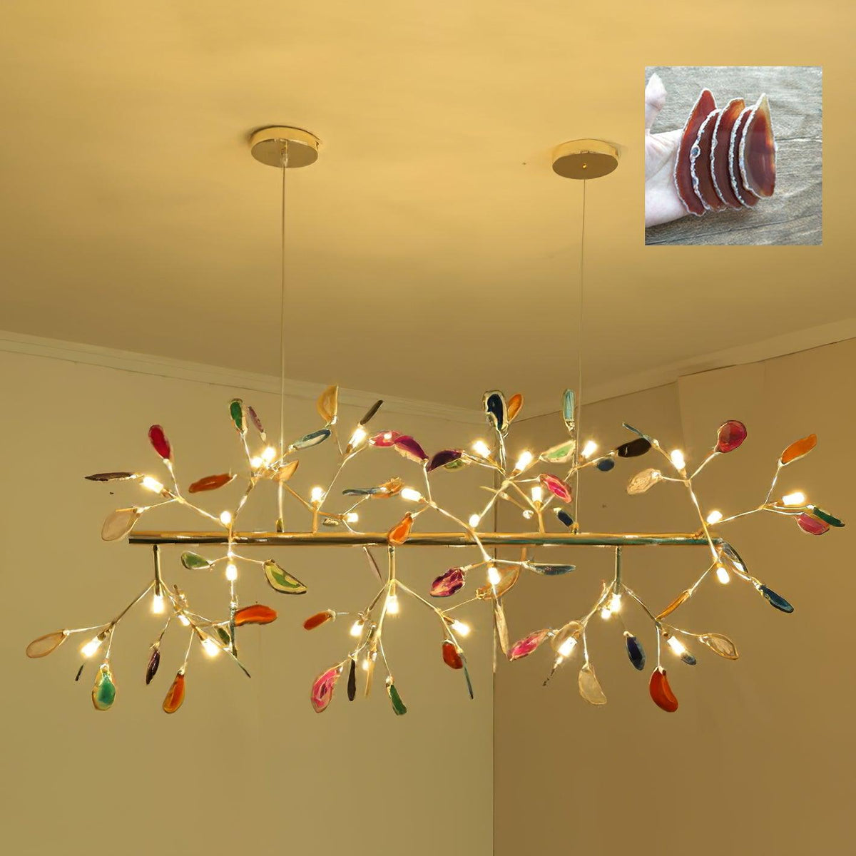 Romimul Chandelier Colorful Branching