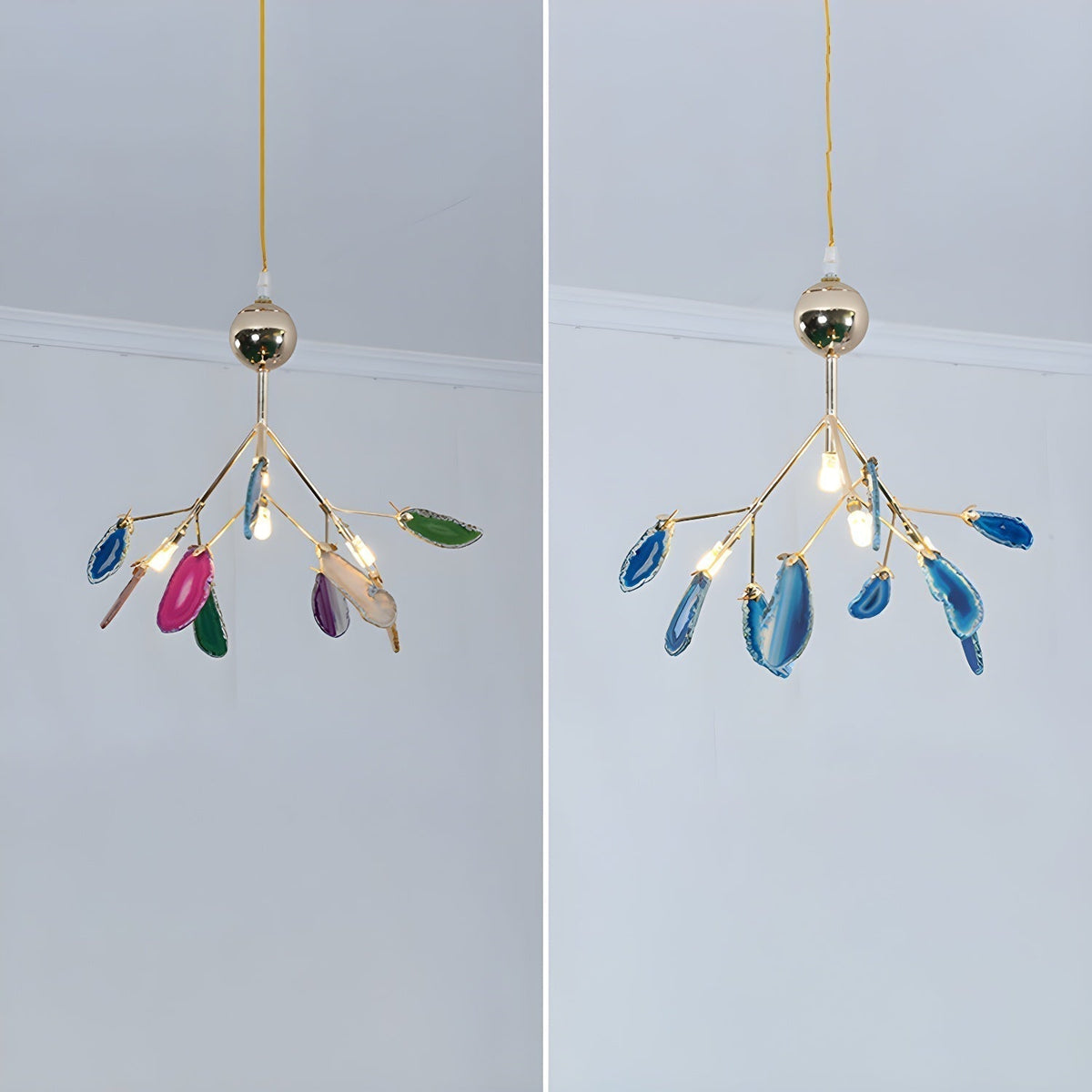 Romimul Chandelier Colorful Branching