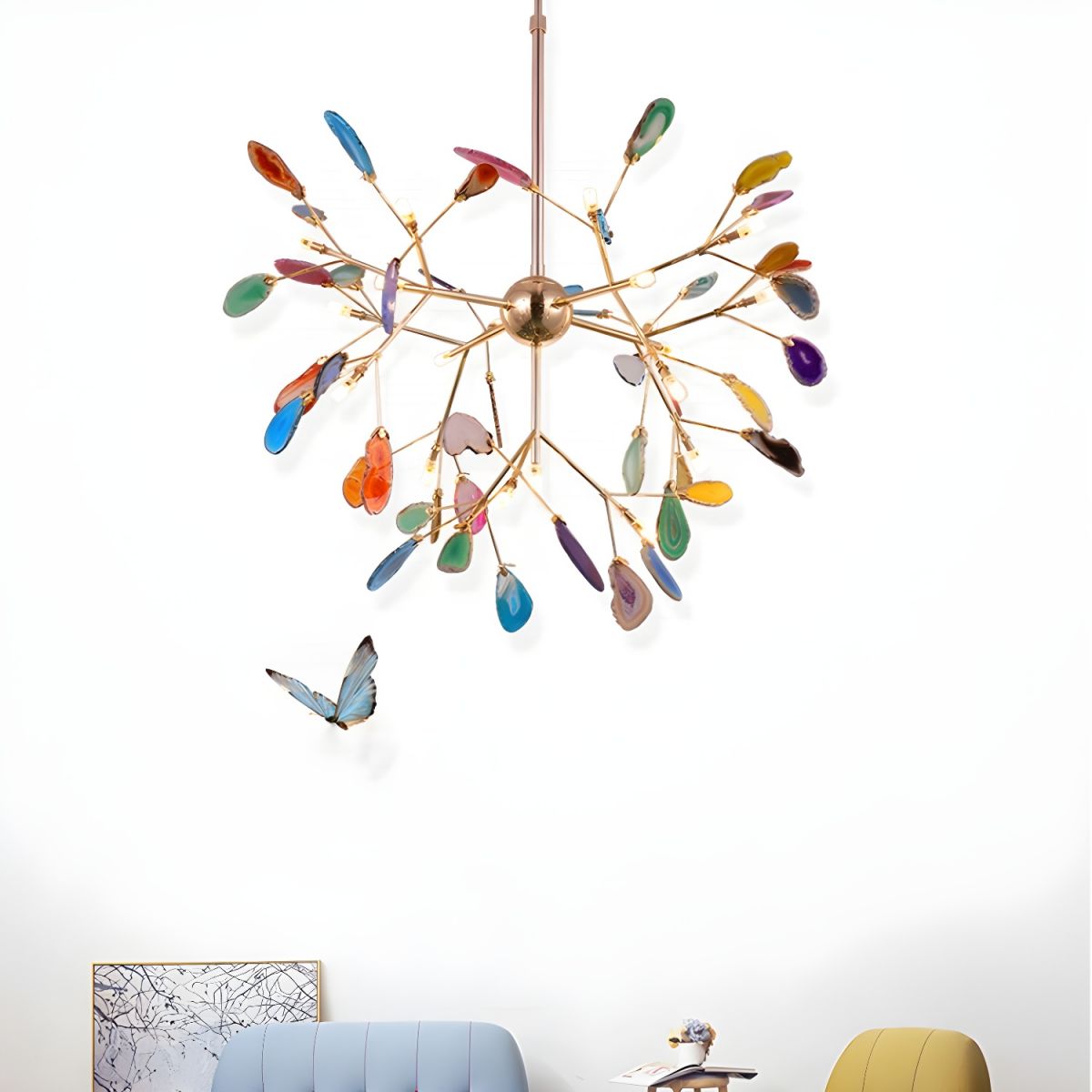 Romimul Chandelier Colorful Branching