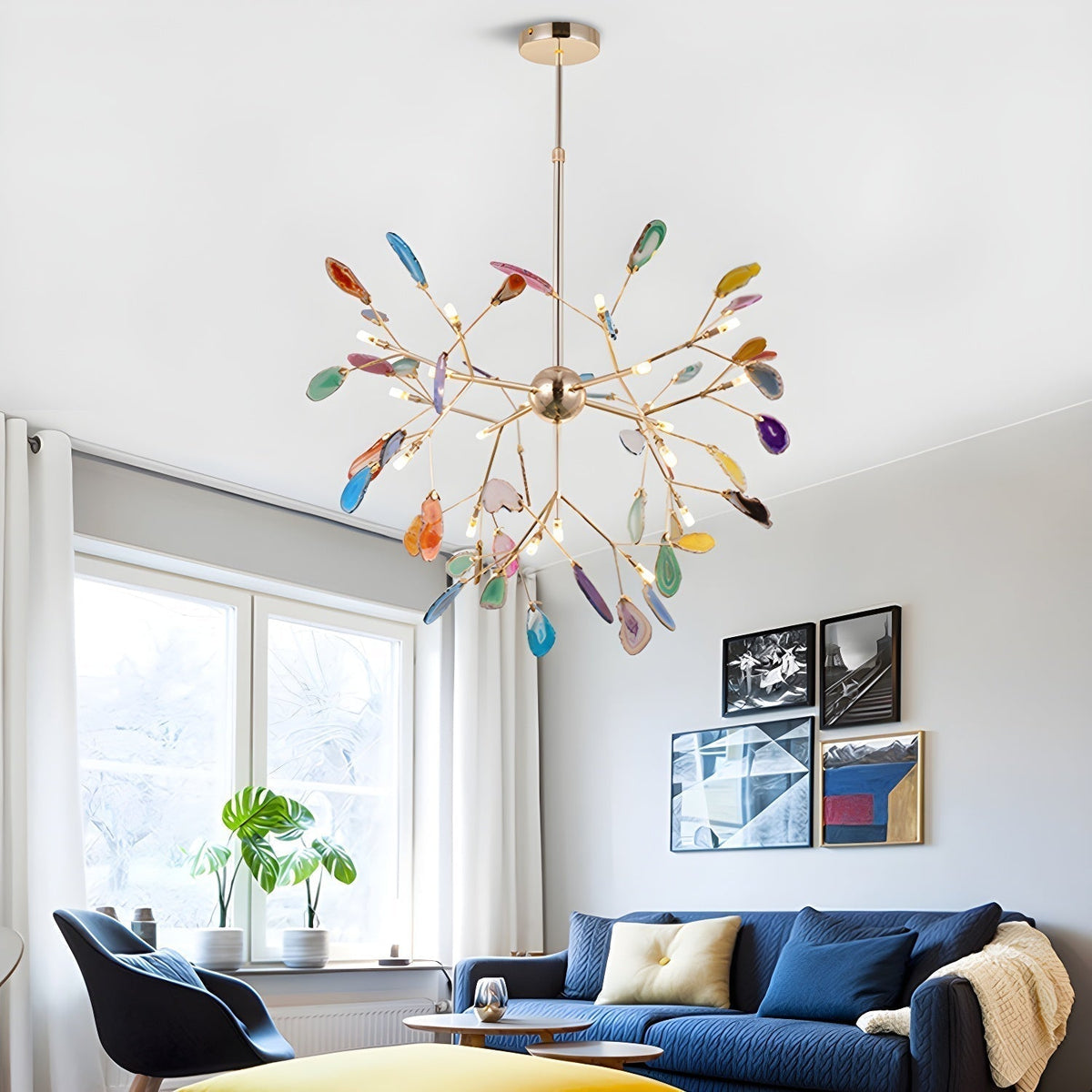 Romimul Chandelier Colorful Branching