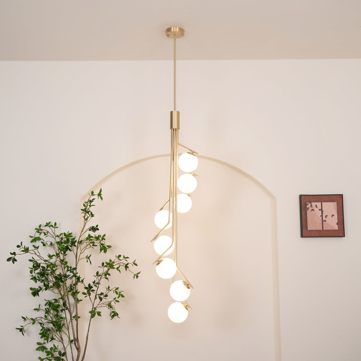 Ageet Modern Minimalist Glass Pendant Light