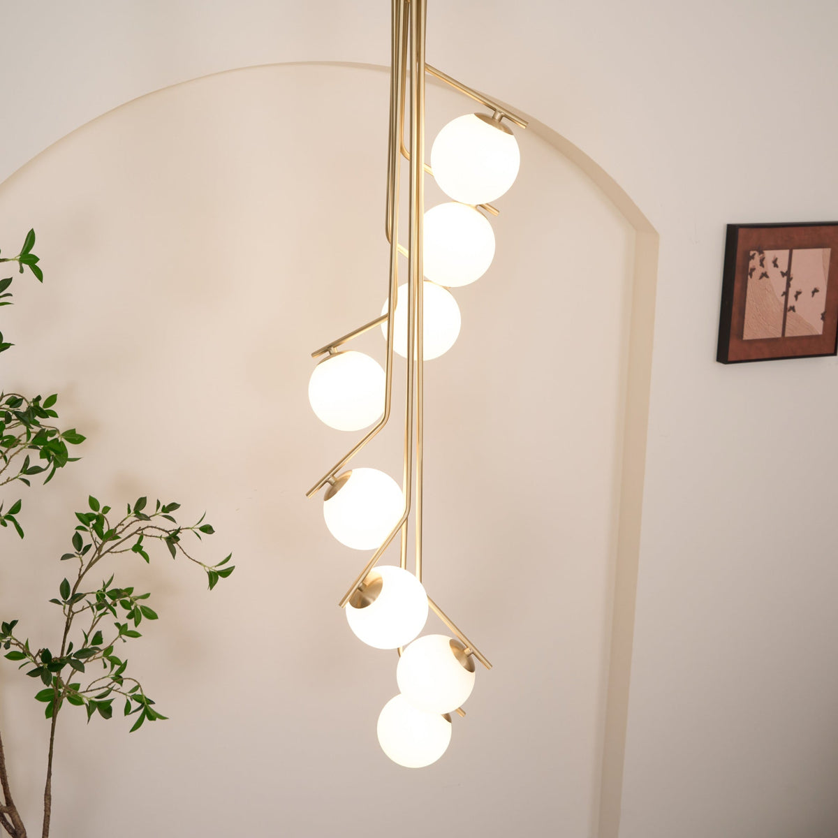 Ageet Modern Minimalist Glass Pendant Light