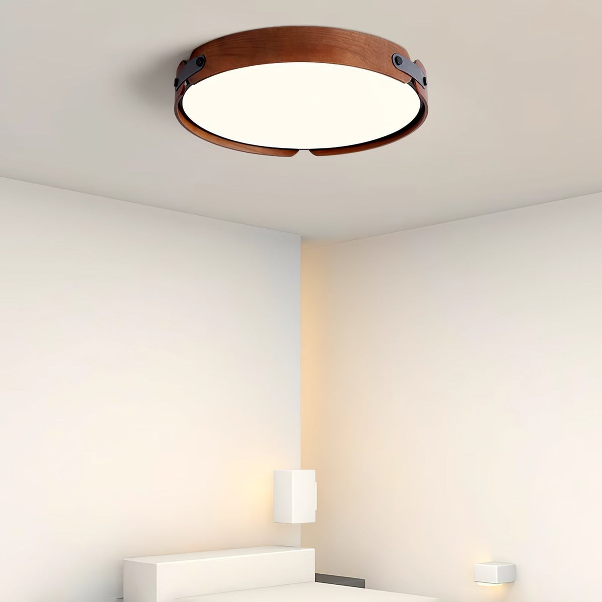 Edan Modern Minimalist Wood Ceiling Light