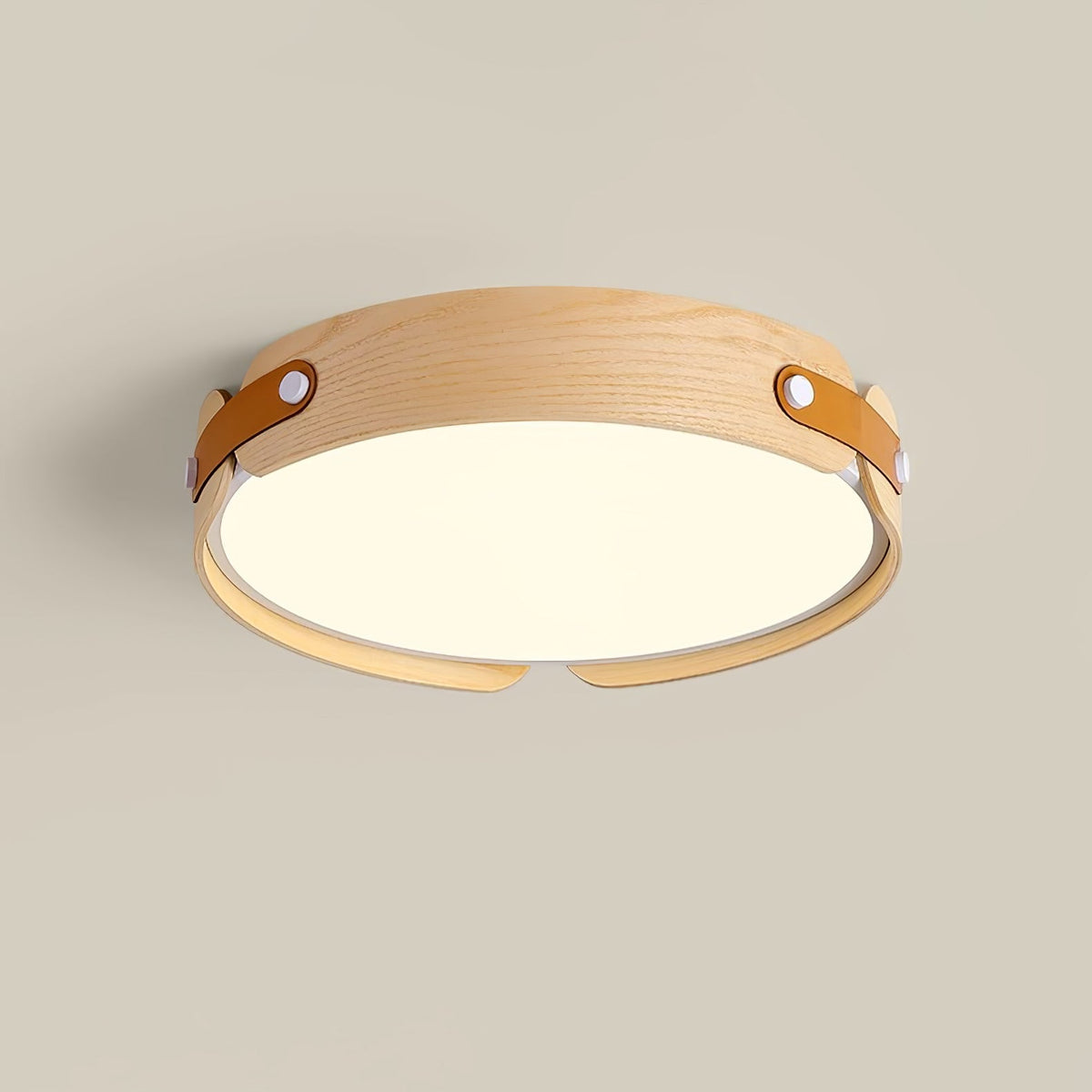 Rosestead Wood Flush Mount Ceiling Light
