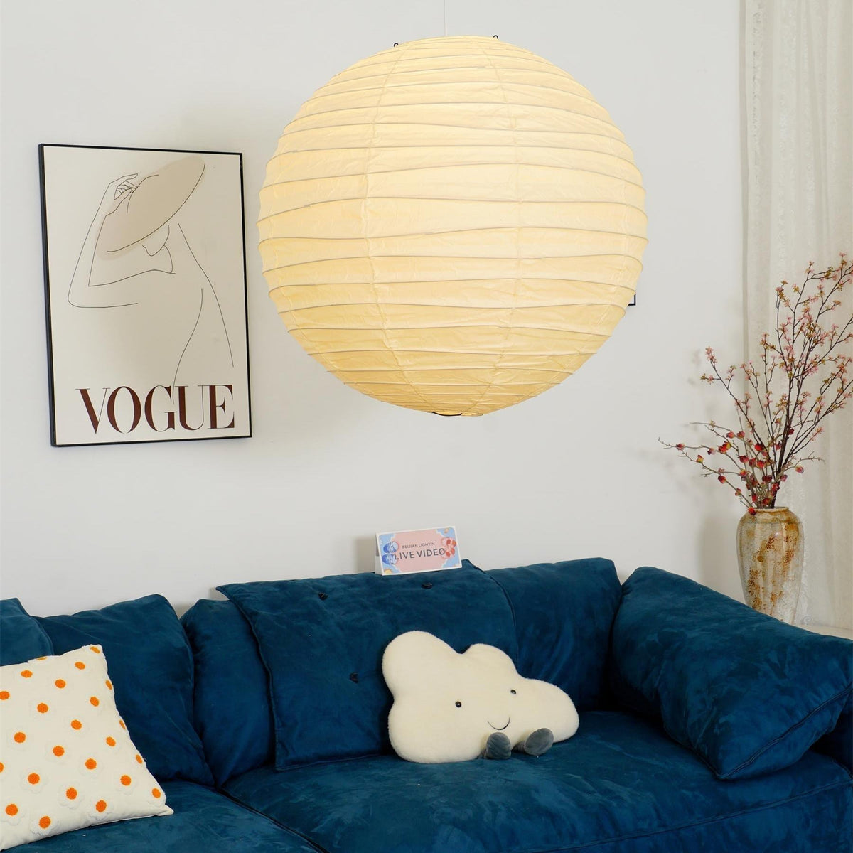 Dulapod Pendant Light Japanese Paper Globe