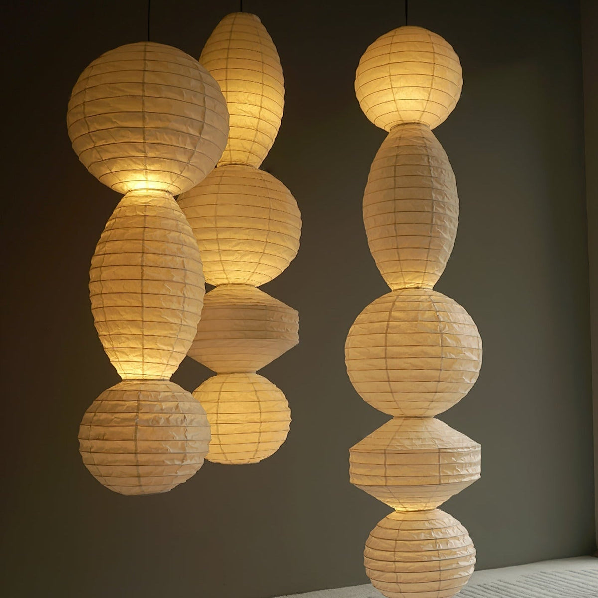 Cagotum Pendant Light Paper Lantern Wabi-sabi