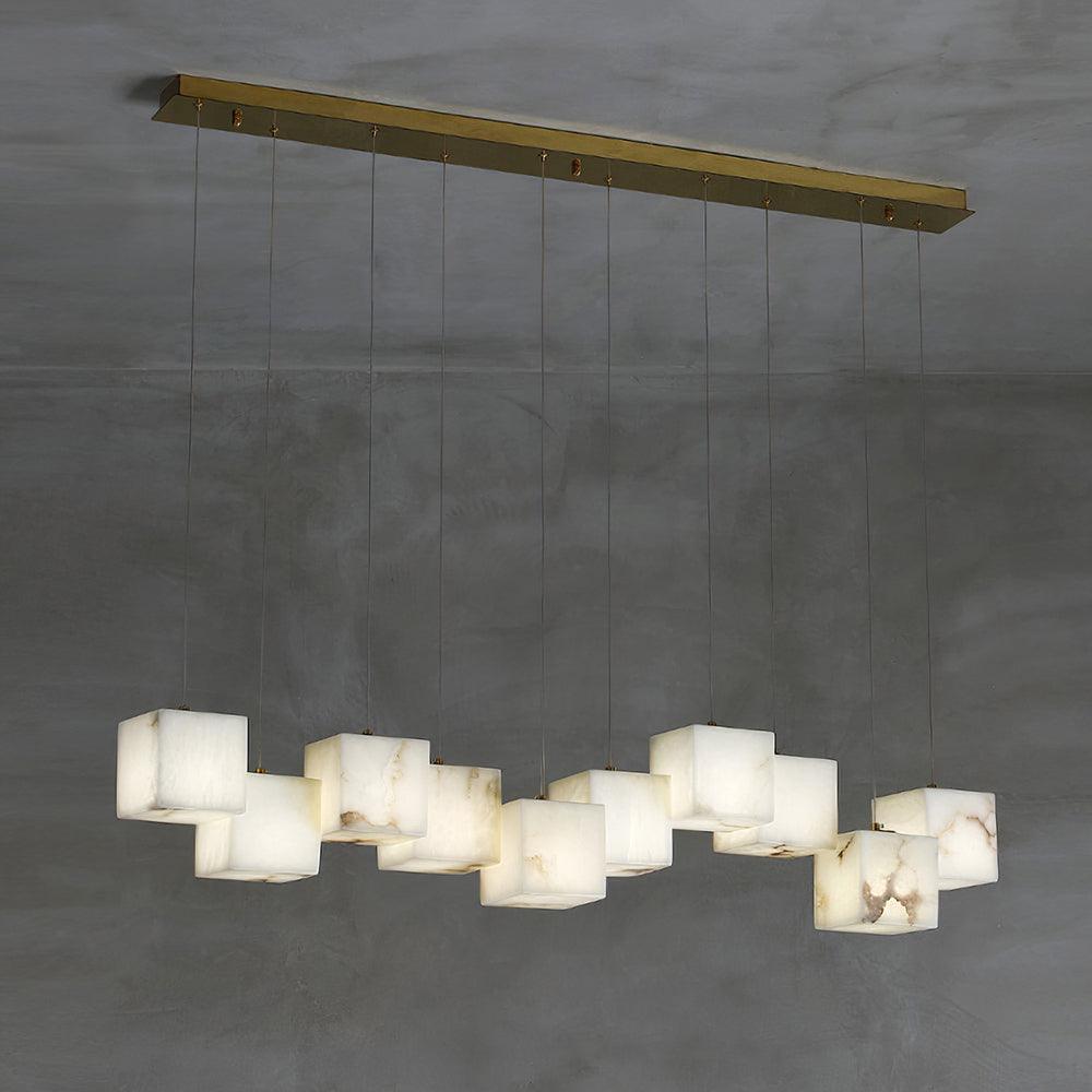 Eurraeel Alabaster Spiral Chandelier