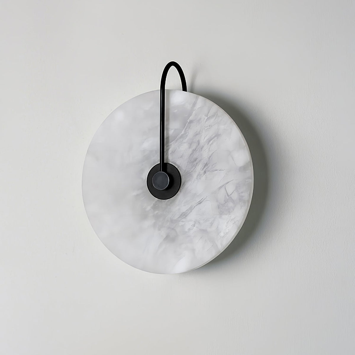 Jupagini Alabaster LED Wall Lamp Round Iconic Circular