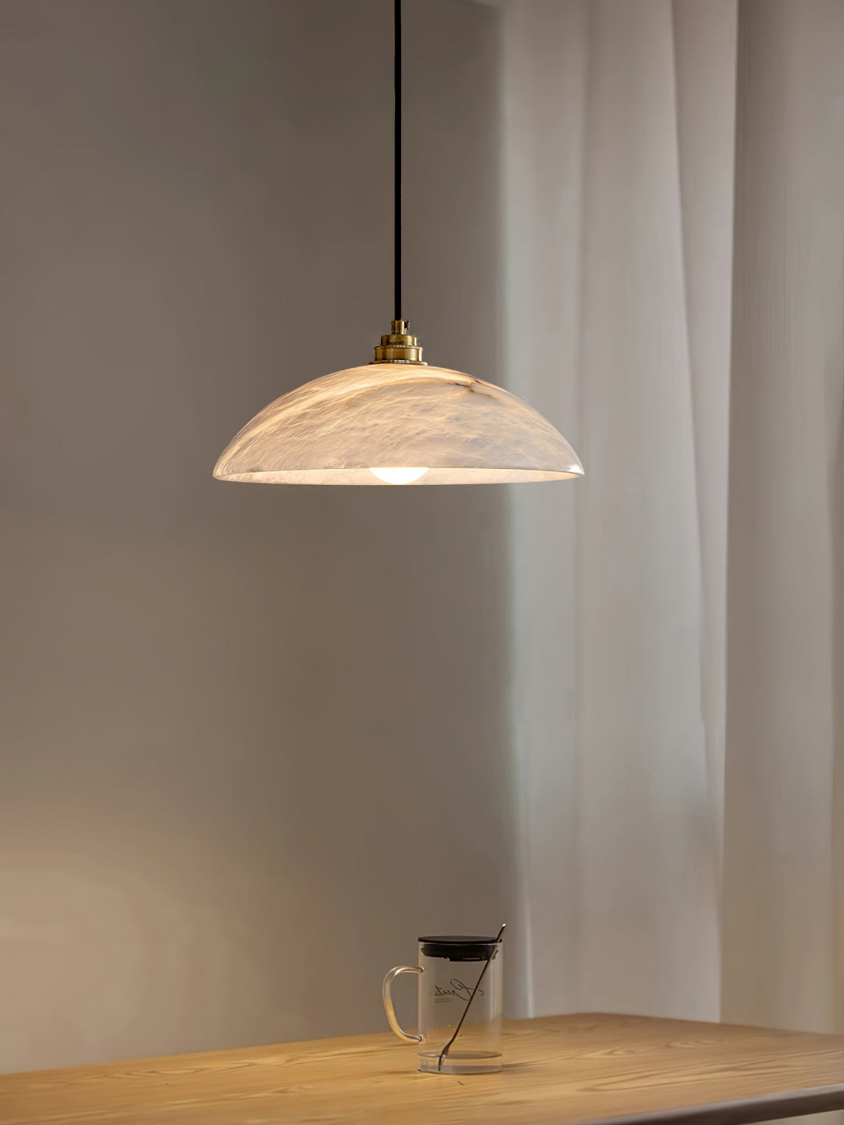 Westmere Alabaster Dome Pendant Light