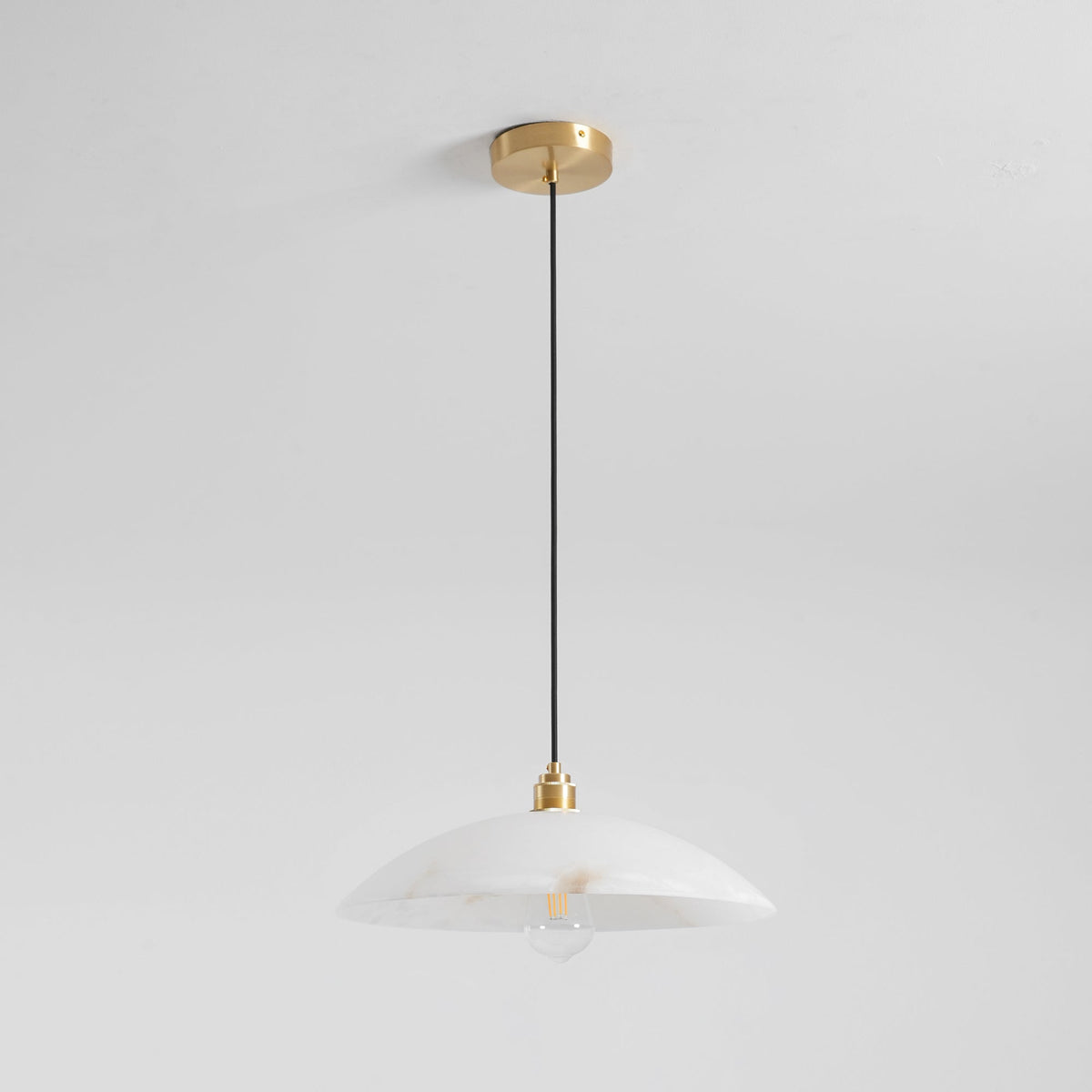 Warenol Minimalist Alabaster Pendant Light