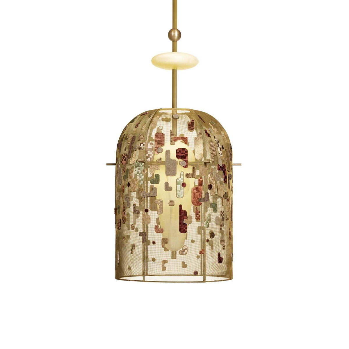 Marquessé Alabaster Embroidered Pendant Lamp