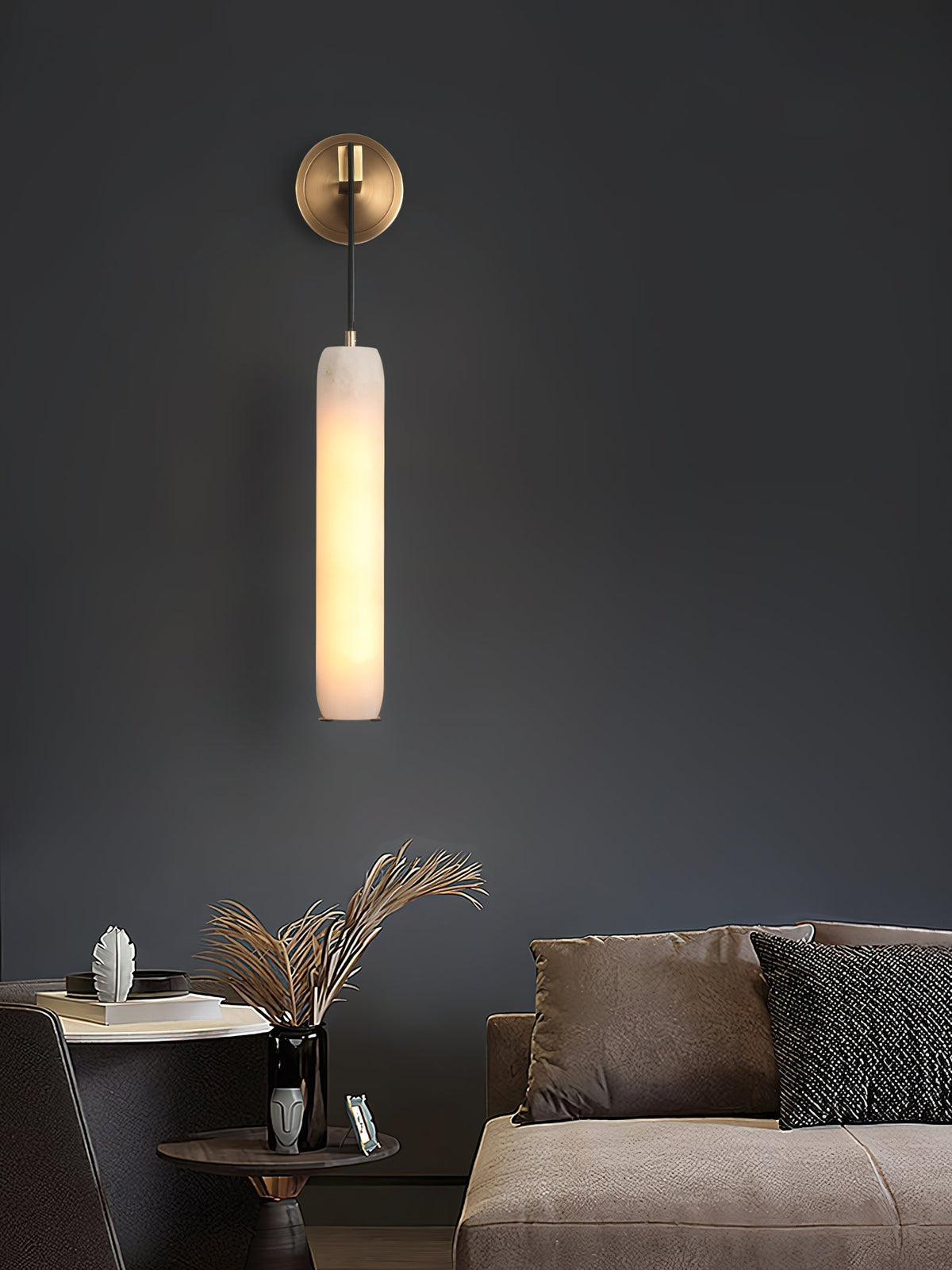 Alabaster Individual Creativity Flute Wall Lamp