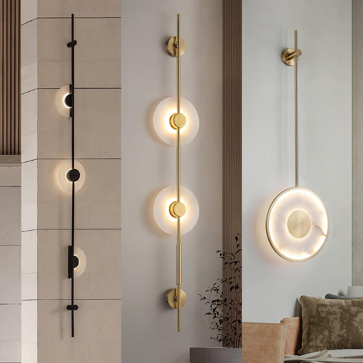 Albarina Alabaster Plug Wall Light