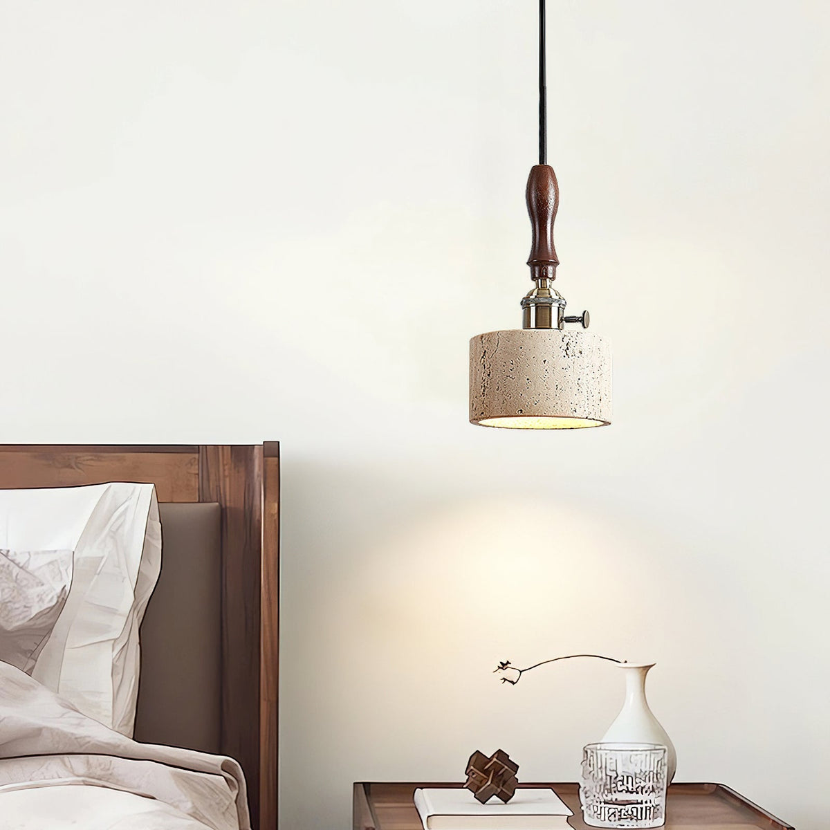 Alagusmo Travertine Pendant Light