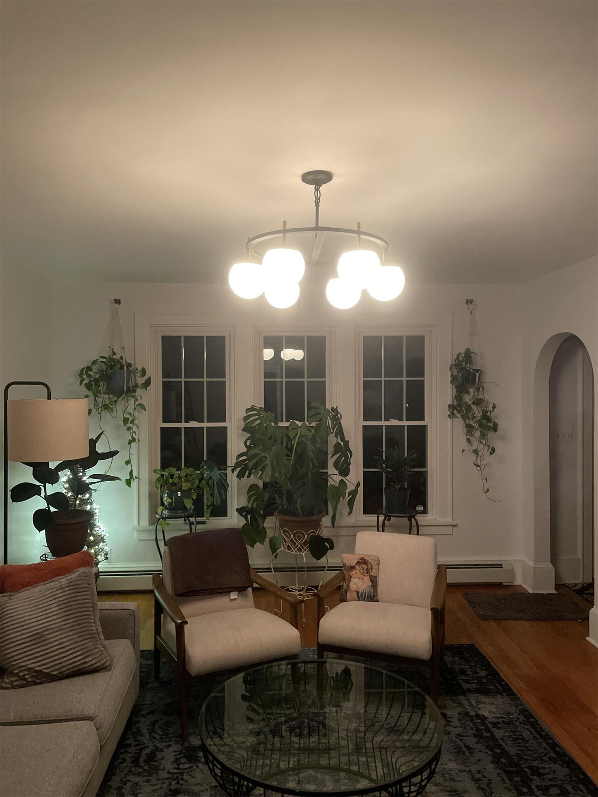 Ornuvyn Modern Minimalist Glass Chandelier