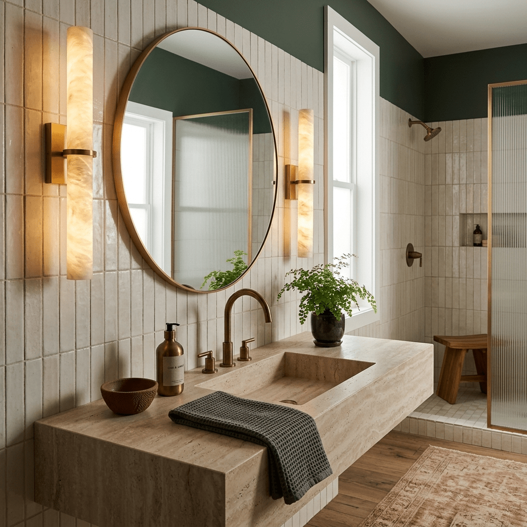 Cyprien Alabaster Bar Wall Light