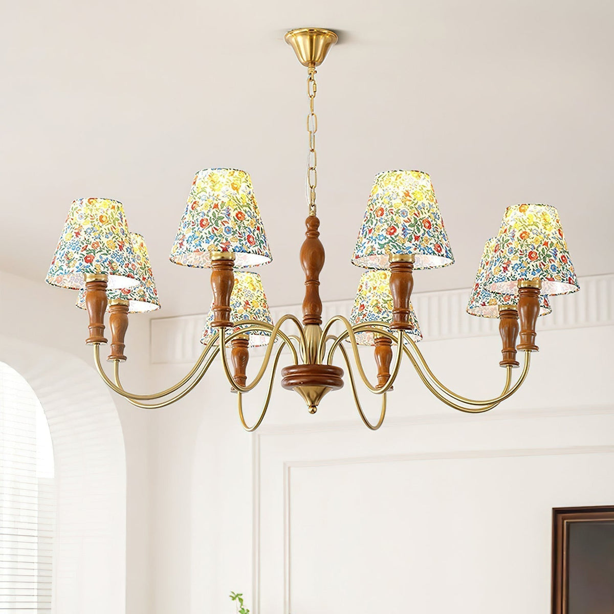 Cavivuk Chandelier Flower Fabric