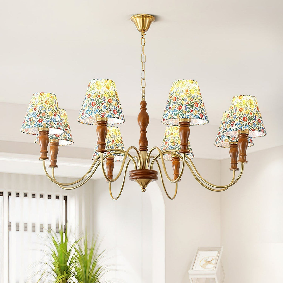 Cavivuk Chandelier Flower Fabric