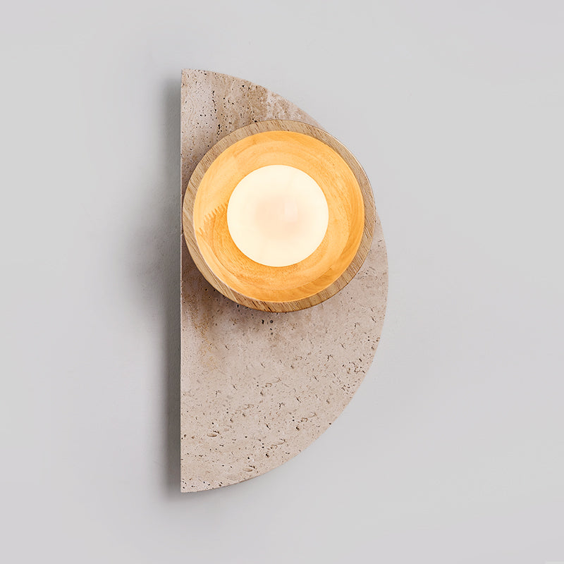 Dvaluvyi Individual Creativity Travertine Wall Lamp