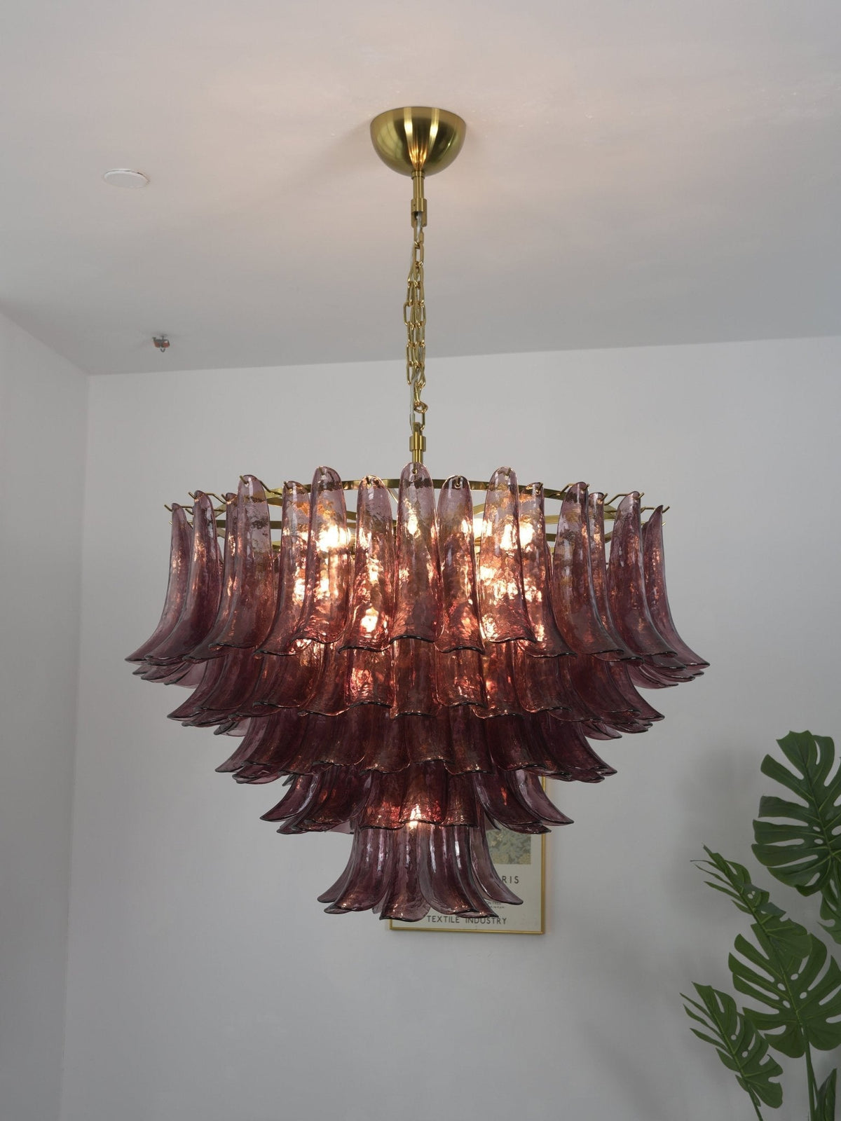 Amethyst Bloom Chandelier