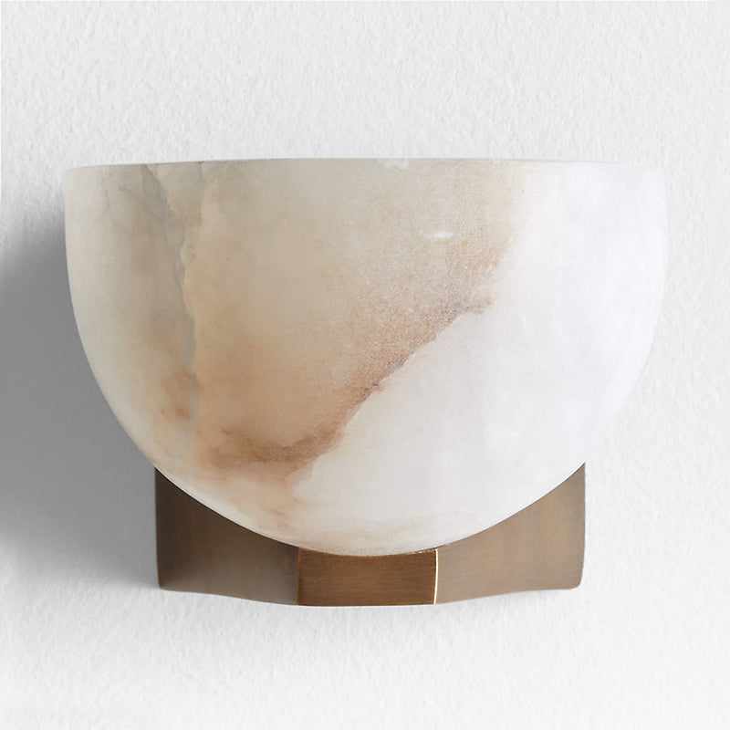 Ando Minimalist Alabaster Wall Lamp
