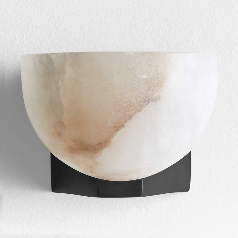 Ando Minimalist Alabaster Wall Lamp