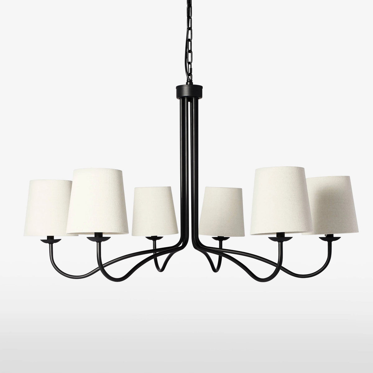 Kvennuvyn Modern Minimalist Metal Fabric Chandelier