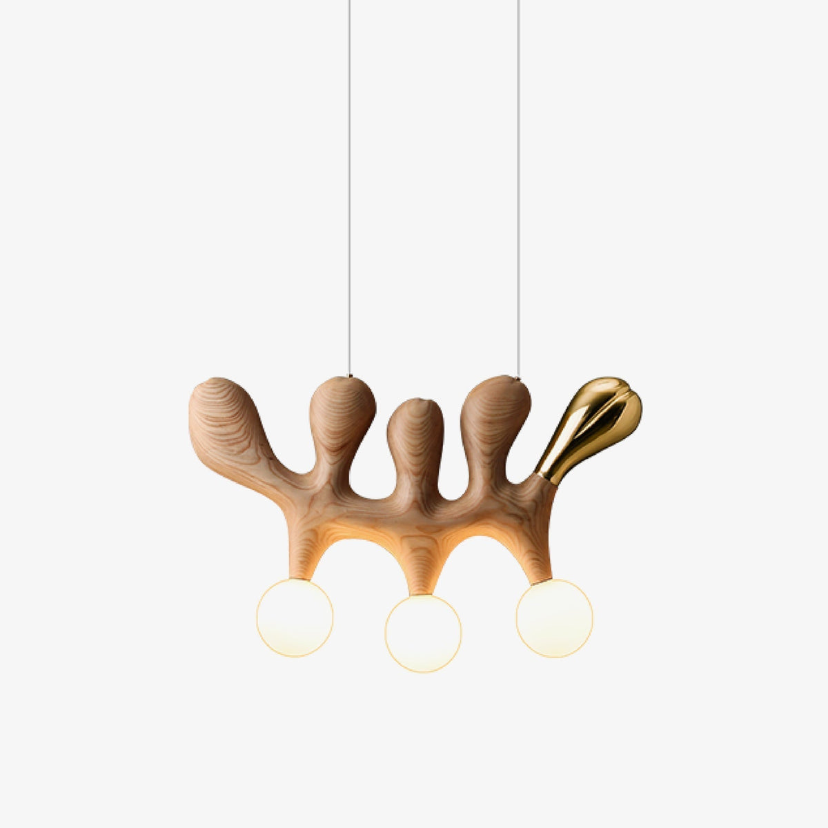Sprout Contemporary Wood Pendant Lamp