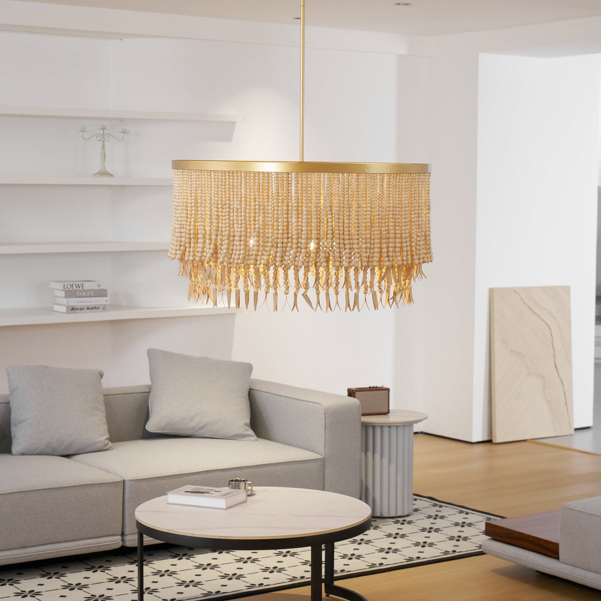 Ljomuvyn Postmodern Luxury Wood Metal Chandelier