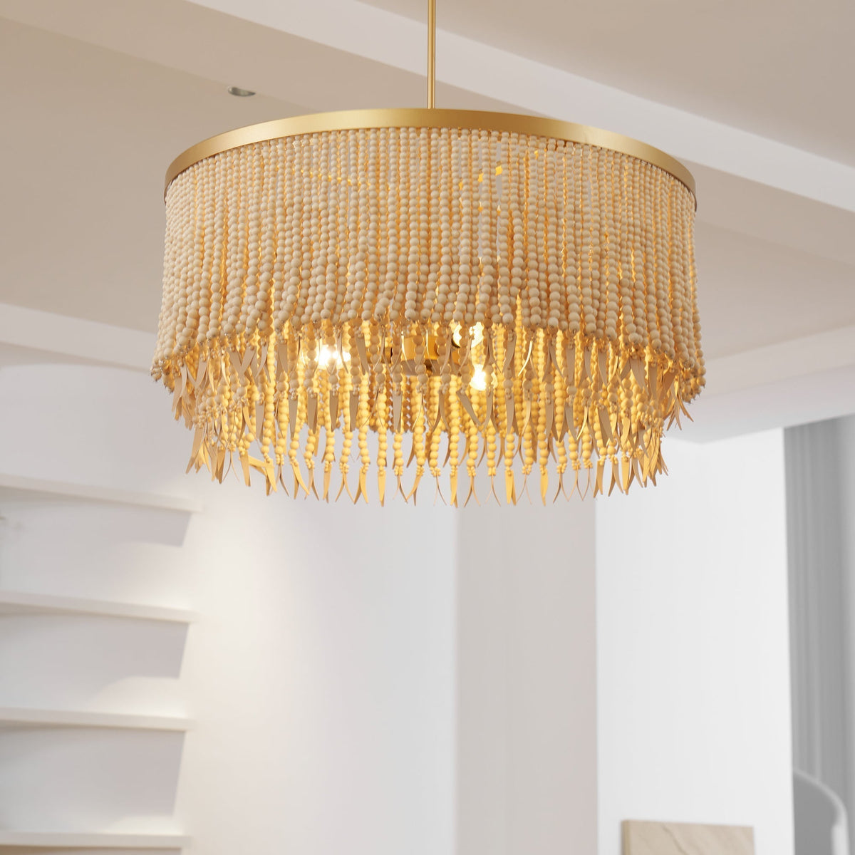 Ljomuvyn Postmodern Luxury Wood Metal Chandelier