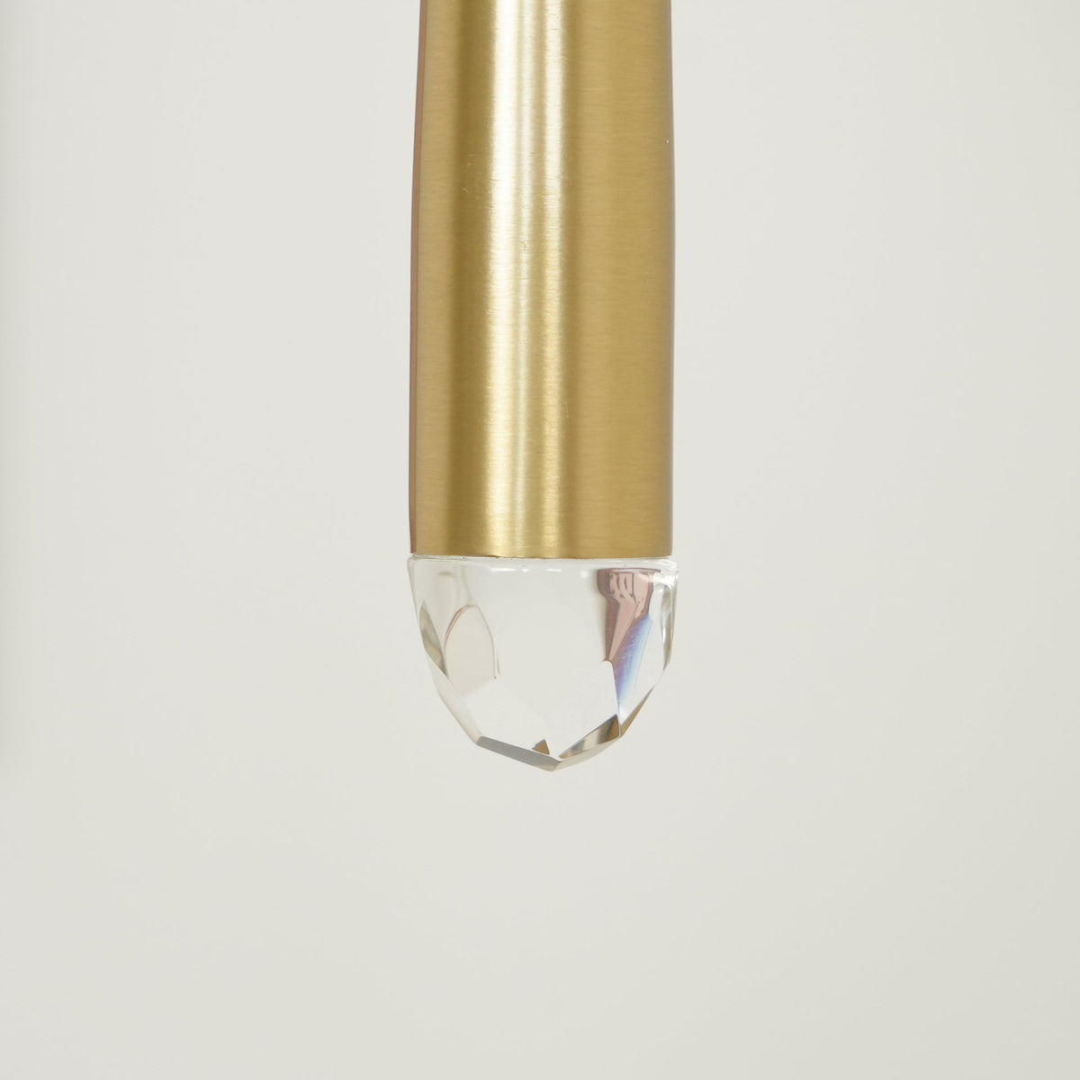 Larry Chandelier Crystal Brass Blackened Silver Staircase