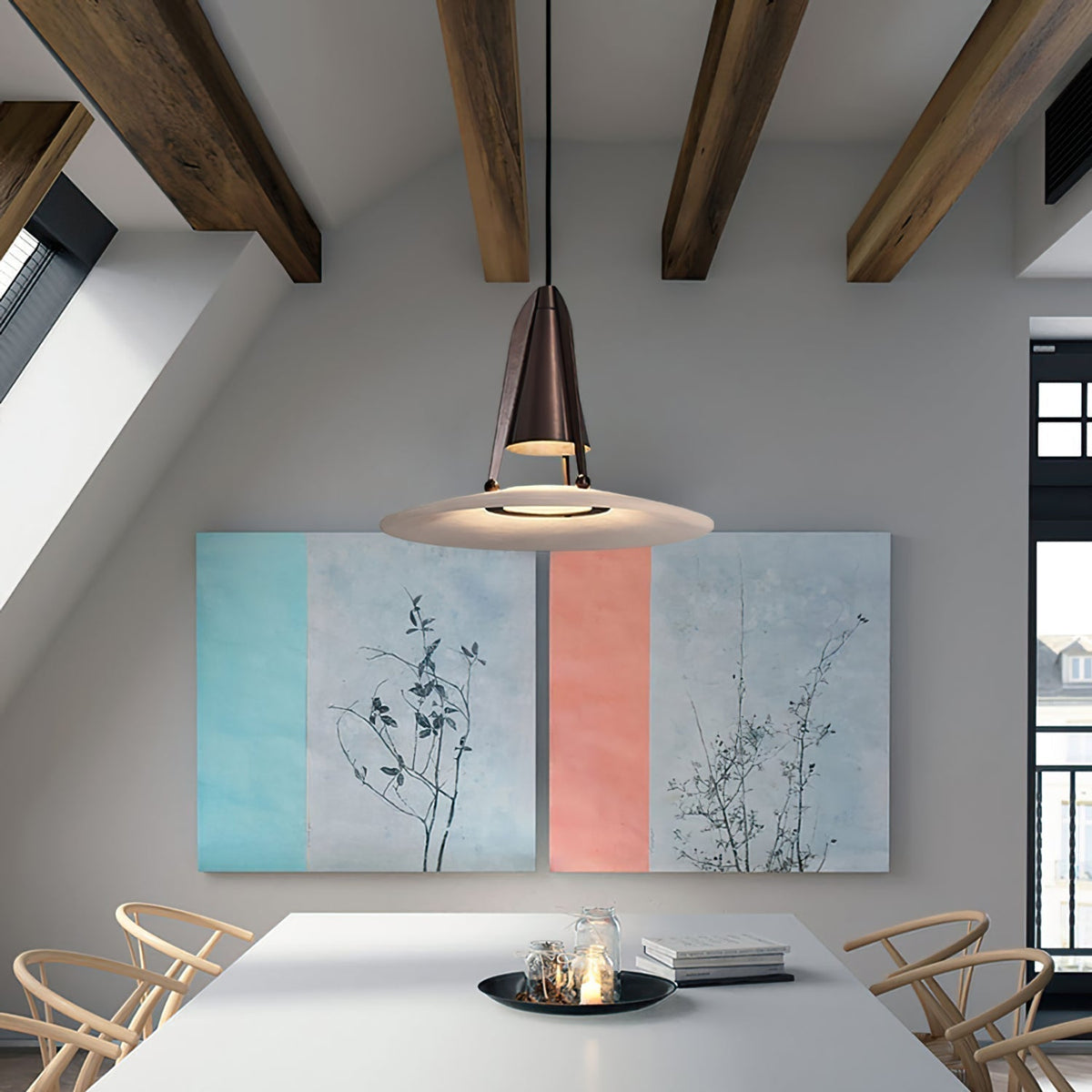 Halen Pendant Light Alabaster Fusion